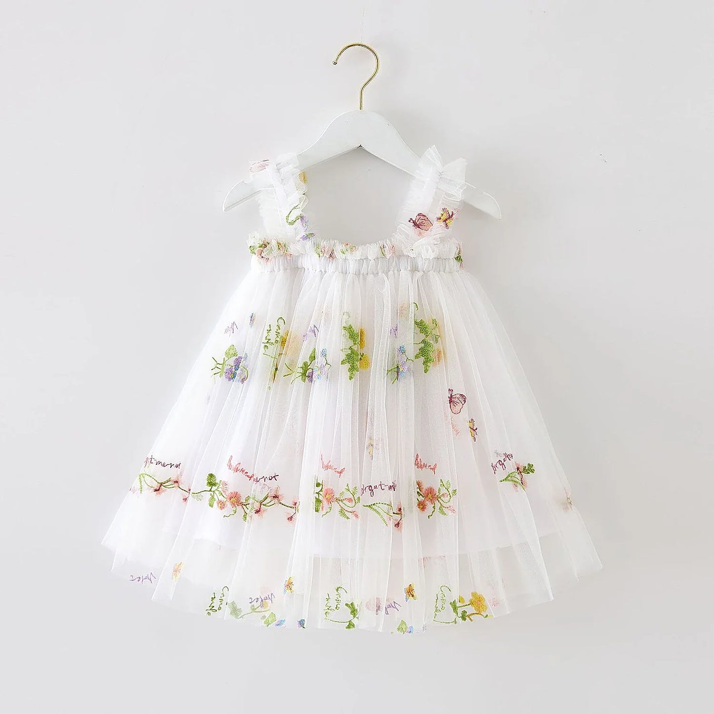 Baby Girl Clothes for Birthday Party 1-5Y Toddler Flower Elegant Luxury Dresses New 3D Butterfly Baby Dress Summer Sweet Outfits