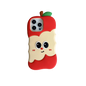 Funny 3D Cartoon Apple Designs Soft Silicone Phone Case
