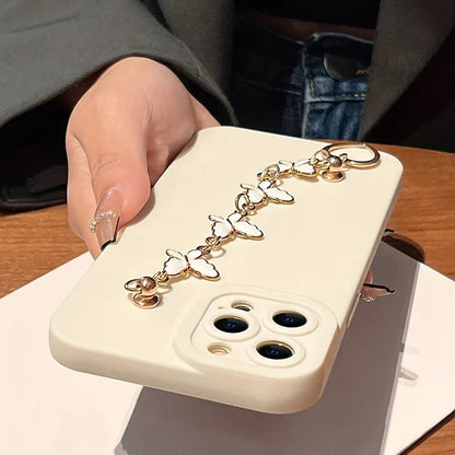 Black White Butterfly Chain Phone Case