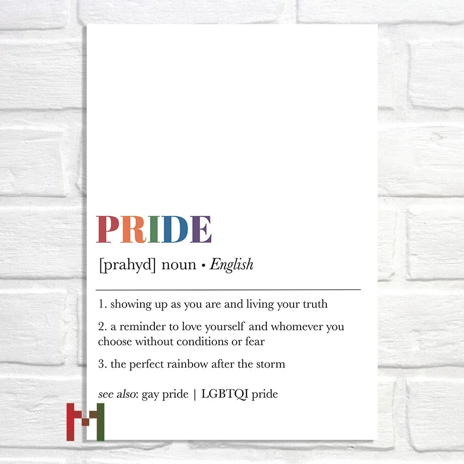 Abstract Pride Art Canvas Print Wall Decor LGBT Home Art