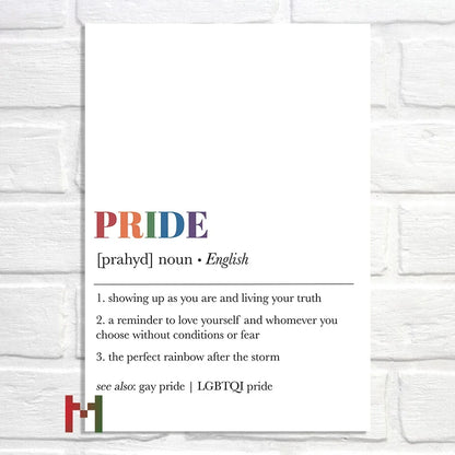Abstract Pride Art Canvas Print Wall Decor LGBT Home Art