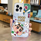 Crayon Shin-chans Pajama Couple Gradient Phone Case