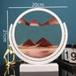 3D Moving Sand Art Painting Hourglass Round Handmade Glass Deep Sea Sandscape Quicksand Craft Sandglass Home Decoration Gifts