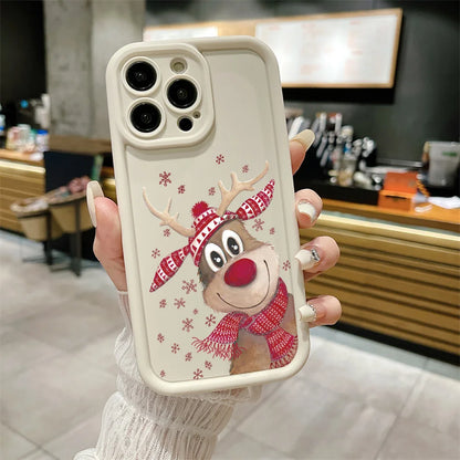 Cartoon Elk Christmas Phone Case