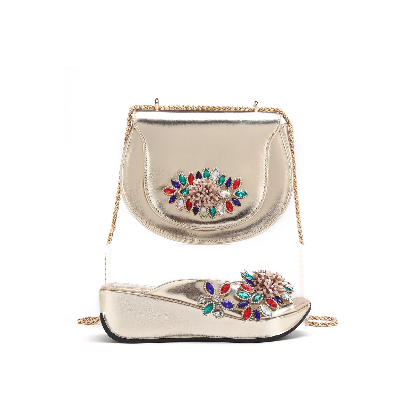 Lastest Italian Ladies Shoes with Matching Bag Set HWS1-16