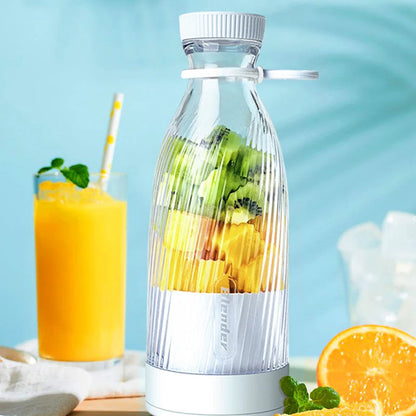 500ml Portable Wireless Blender 6 Blades Electric Fruit Juicer Machine | Kitchen Accessories | Kitchen + Metal