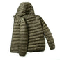 Lightweight Down Cotton Coat Men's Winter Cropped Jacket Stand Collar Hooded Outerwear