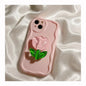 New Candy Macaron Crystal Flower Holder Phone Case