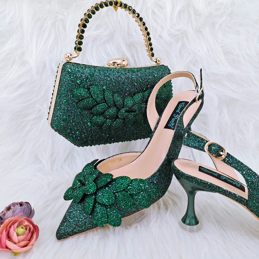Italian Shoes And Bag Sets For Evening Party HFG1-6