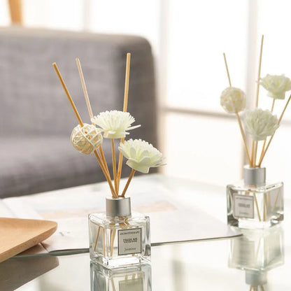 Beautiful Life 50ml Flameless Aromatherapy Reed Diffuser Set With Rattan Vine Sticks