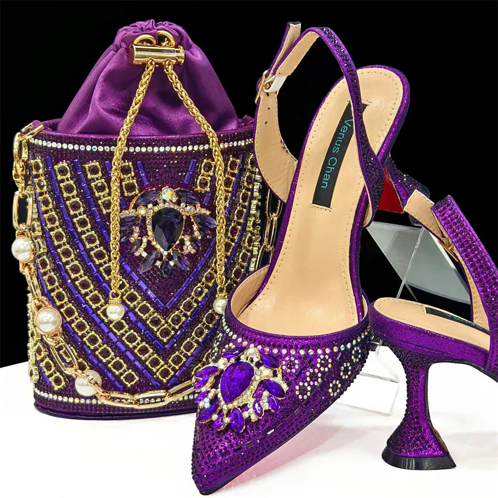 New Italian Shoes and Bags Matching Set Design Wedding 01