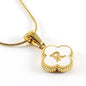 Lucky Clover Stainless Steel Pendant Necklace