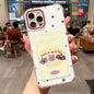 Card Slot Bag Holder Cute Dog Cartoon Puppy Clear Phone Case
