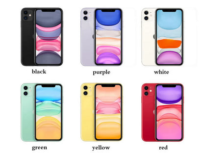 Original unlocked iPhone 11 64GB/128GB/256GB 3110mAh A13 6.1 inch LCD screen IOS LTE 4G iphone11 cellphone