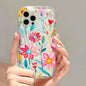 Flower Clear Cover Soft Fundas Phone Case