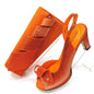 Newest INS Style Ladies Shoes And Bag Set