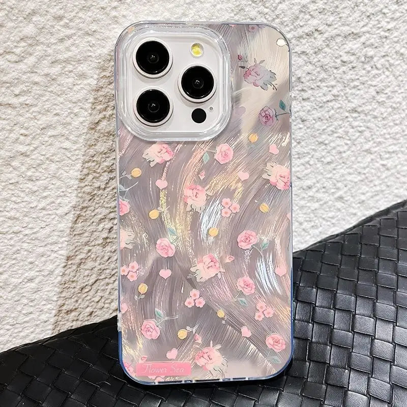 Cute Pink Flowers Design Phone Case