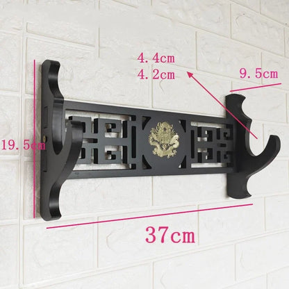 Wall Katana Support Sword Holder Wooden Wall Mount Multi-layer Stand Umbrella Rapier Shelf Display Support Weapon Bracket Holder