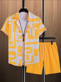 Resort wear Luxury Style Men's Short-sleeved outfit