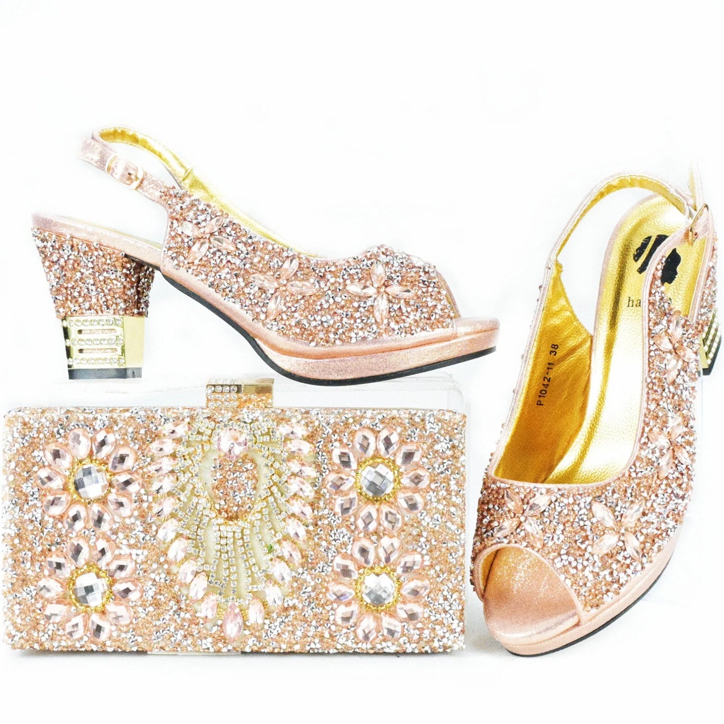 New Arrival Shoes and Bag Set African Sets HAS1-9