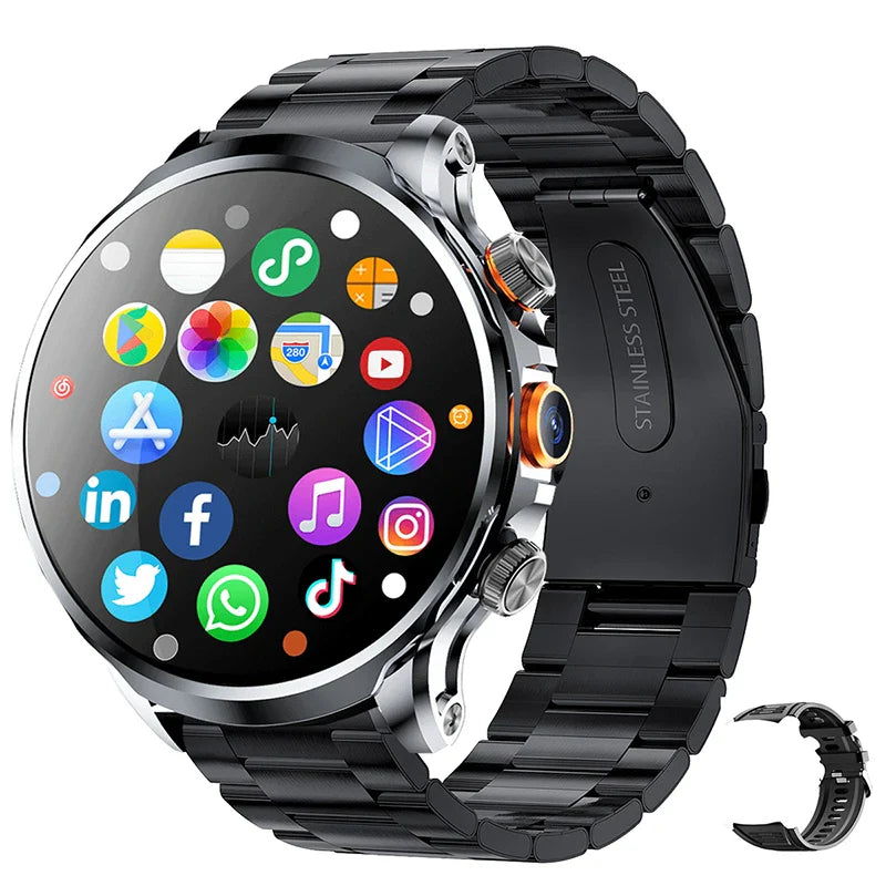 2025 NEW Smart Watch 4G Android 1.95 inch IPS 360*360 Screen With 200W Camera GPS WIFI 32GB ROM Smartwatch With 1100Mah Battery