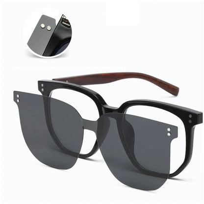 Magnetic Set High Appearance Level Nearsightedness Glasses Polarizing Sunglasses A Variety Of Clip-On Driving Sunglasses