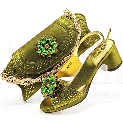 New Arrival Wedding Shoes and Bag Set HMP1-17