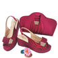 Ladies Shoes With Matching Bag Set for Party
