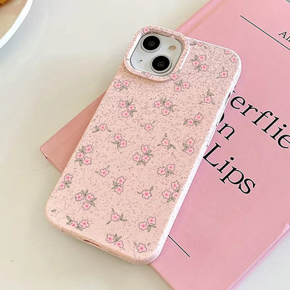 Cute Flower Silicone Shockproof Matte Cover Phone Case