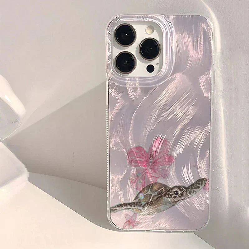 Cute Pink Flowers Design Phone Case