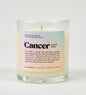 Cancer Astrology Glass Candle