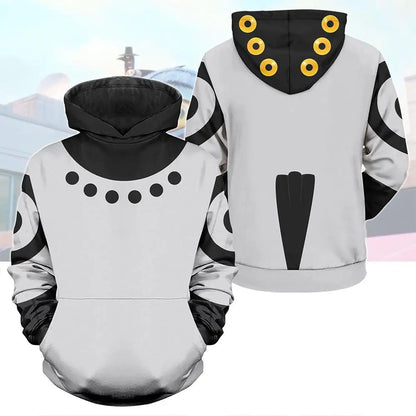Hot Selling Kpop Demon Hunter Print Hoodie Autumn And Winter Trend Casual Pullover Men's Halloween Role Play Costume Gift