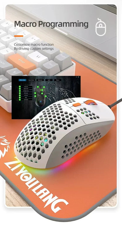 Ultralight Gaming Mouse or 24 Inch Curved Monitor, FHD(1920×1080p) 75HZ Computer Monitors, 178° Wide Viewing Angle PC Monitor