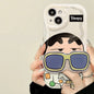 Crayon ShinChan Glasses Holder Phone Case