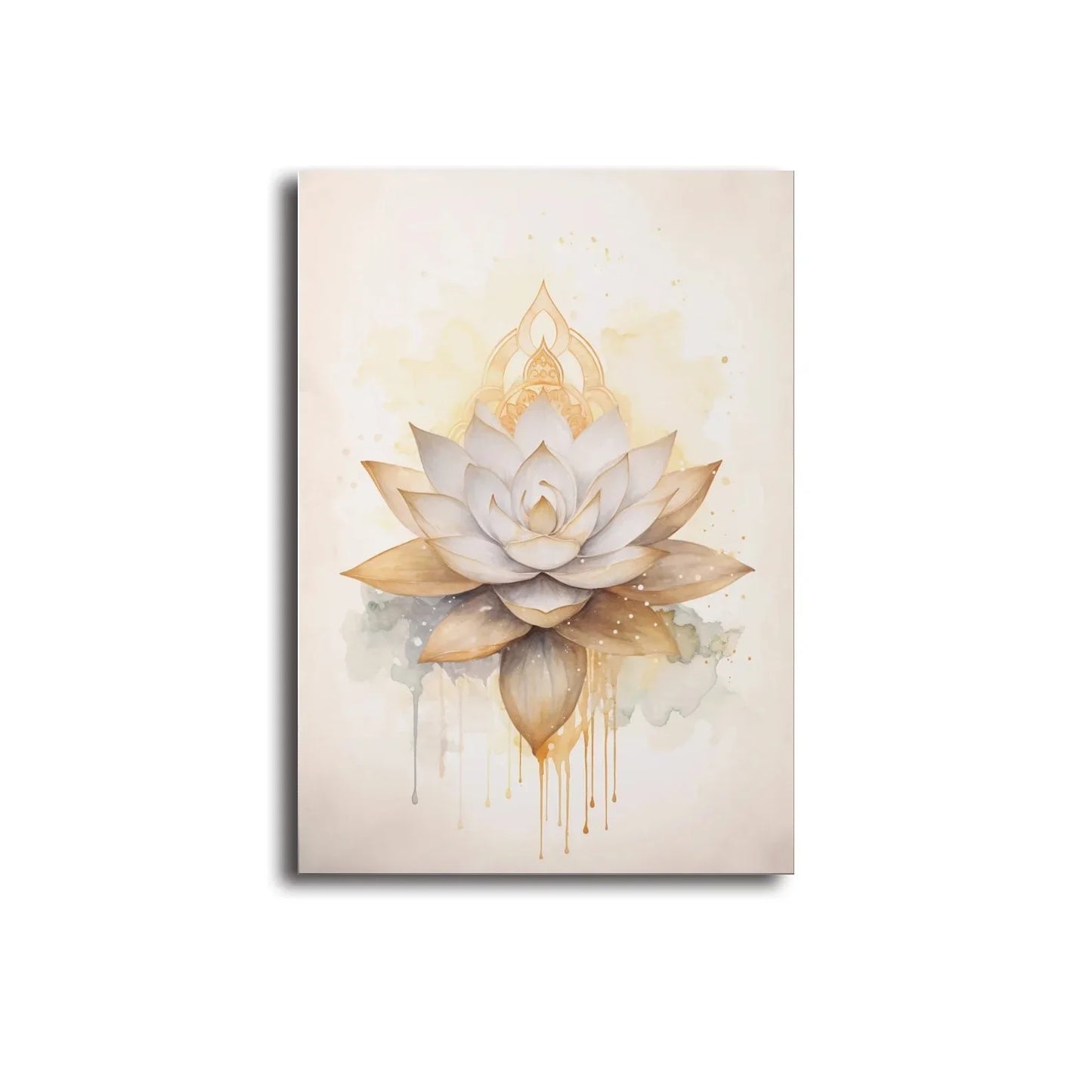 Buddha Wall Art - Yin Yang Tree Poster Canvas Painting