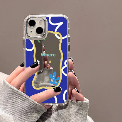 Fashion Letter Mirror Phone Case