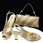 New Arrival Wedding Shoes and Bag Set HTY1-26