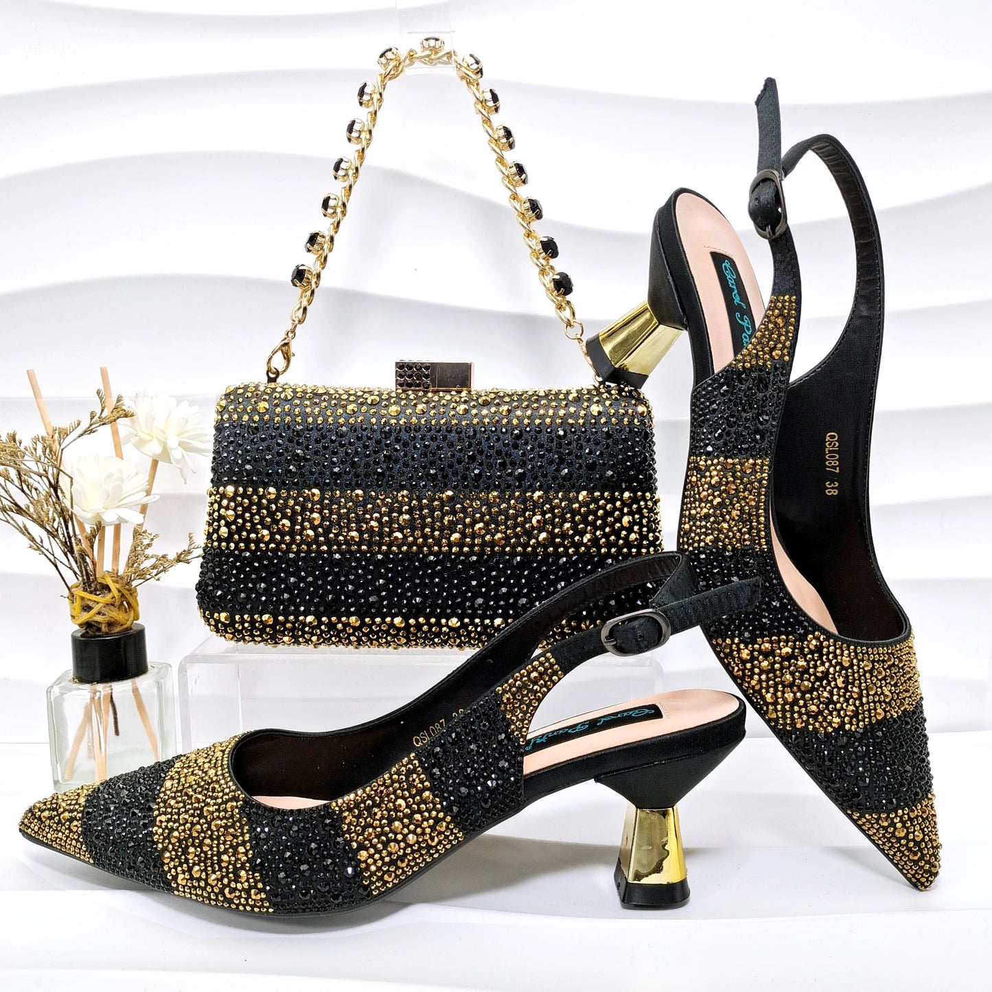 Charming Shoes And Bag Matching Set INHGF1-9
