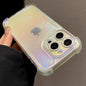Luxury Laser Rainbow Transparent Matte Phone Case