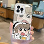Cute Crayon Shin-chans Couple Gradient Phone Case