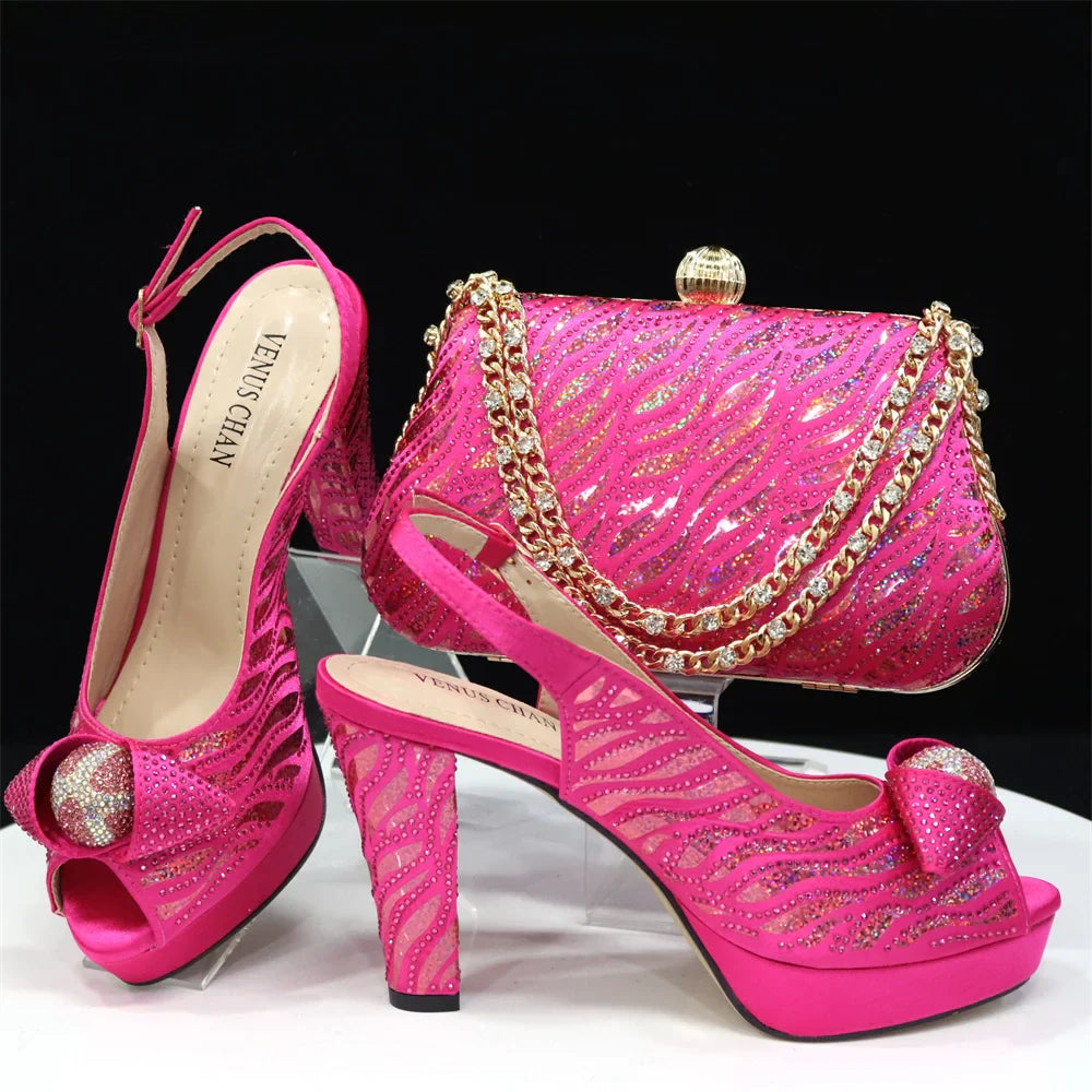 New Arrival Shoes and Matching Bags Set HJK1-58