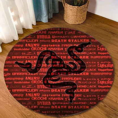 Razer Round Rugs Carpet Game Rome Gamer Gift Door Floor Mat Playroom Upholstery Living Room Bedroom Fashion Gaming Rug Decor