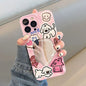 Snake Graphic Plating Mirror Wave Pattern Shockproof Bumper Cover Phone Case