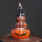 Handmade Halloween Pumpkin Backflow Incense Burner Waterfall