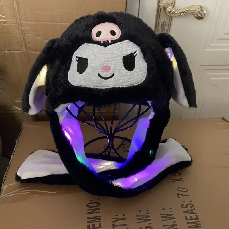 Glow-in-the-Dark Kuromi Plush Cap