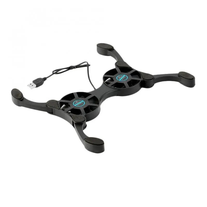 Foldable Radiator Laptop Cooling Pad Computer Accessories USB Mini Laptop Portable Dual Fan Stand