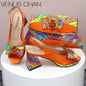 Ladies Shoes and Bag Decorated with Rhinestone