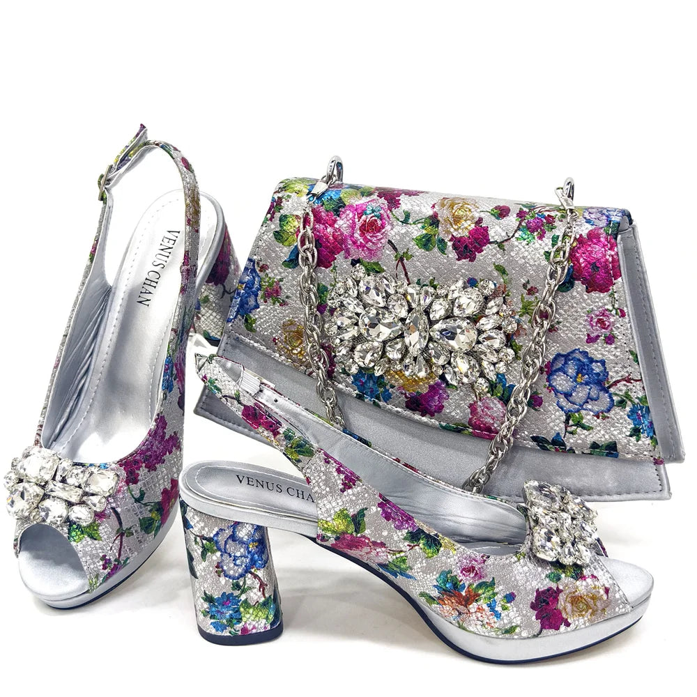 Lastest Italian Ladies Shoes with Matching Bag HMA1-4
