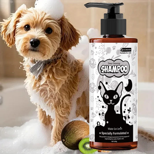 Pet Shampoo, Hair Care and Shower Gel - Gentle Cleansing, Soothing Care for Cats and Dogs