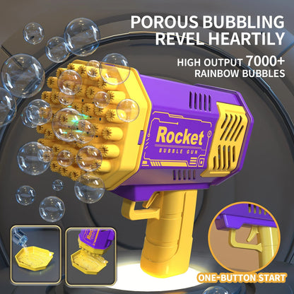 40 hole handheld light bubble gun